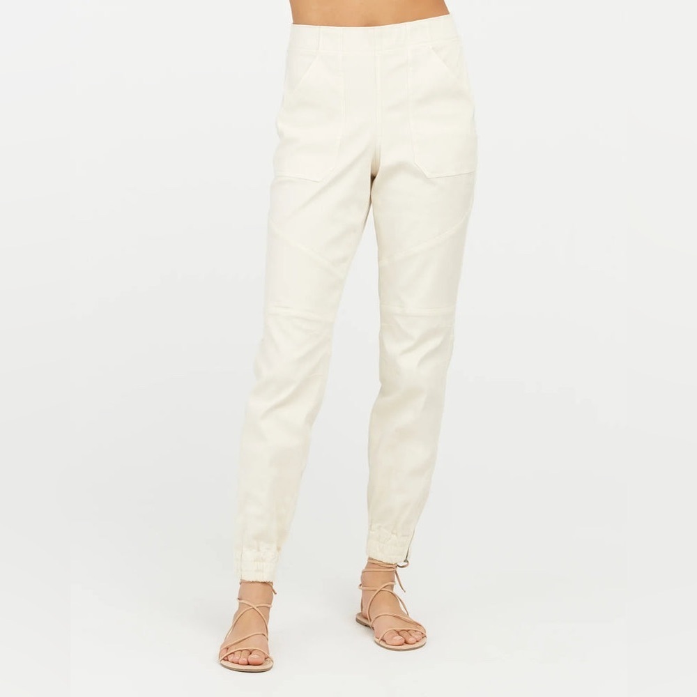 Spanx Stretch Mid Rise Twill Joggers